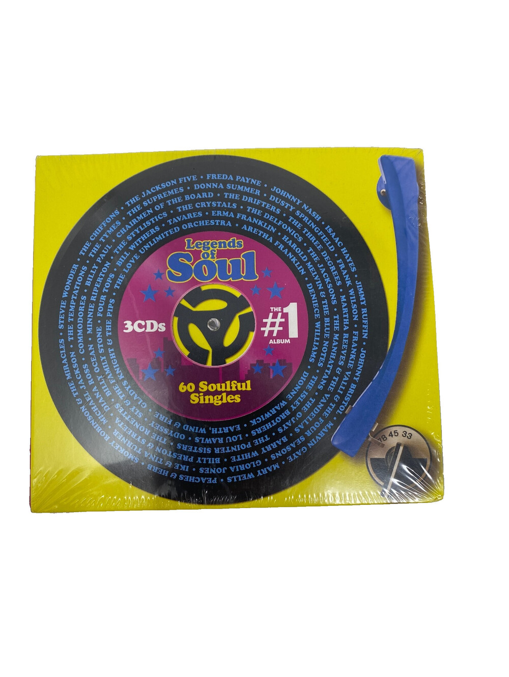 Legends of Soul 3CD 60 Soulful Singles Marvin Gaye Diana Ross Motown Sealed
